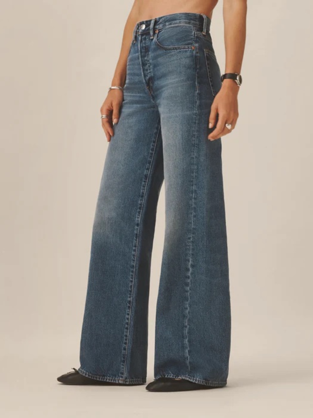 Buck Mason Jet Set/Deck Jean Medium Wash Hemmed